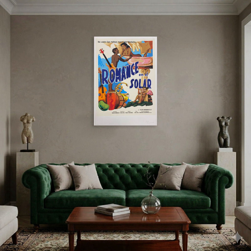 Elio Rodriguez "Romance En El Solar" 2005, Fine Wall Art Print | 100 x 70 cm