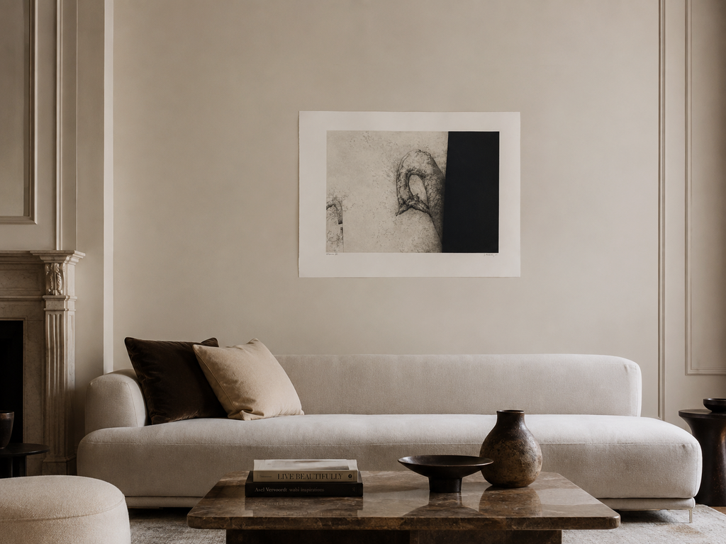 Jose Hernandez Muñoz "Sombra I" P.T. 2003 Signed Limited Fine Wall Art 50Lx75Wcm