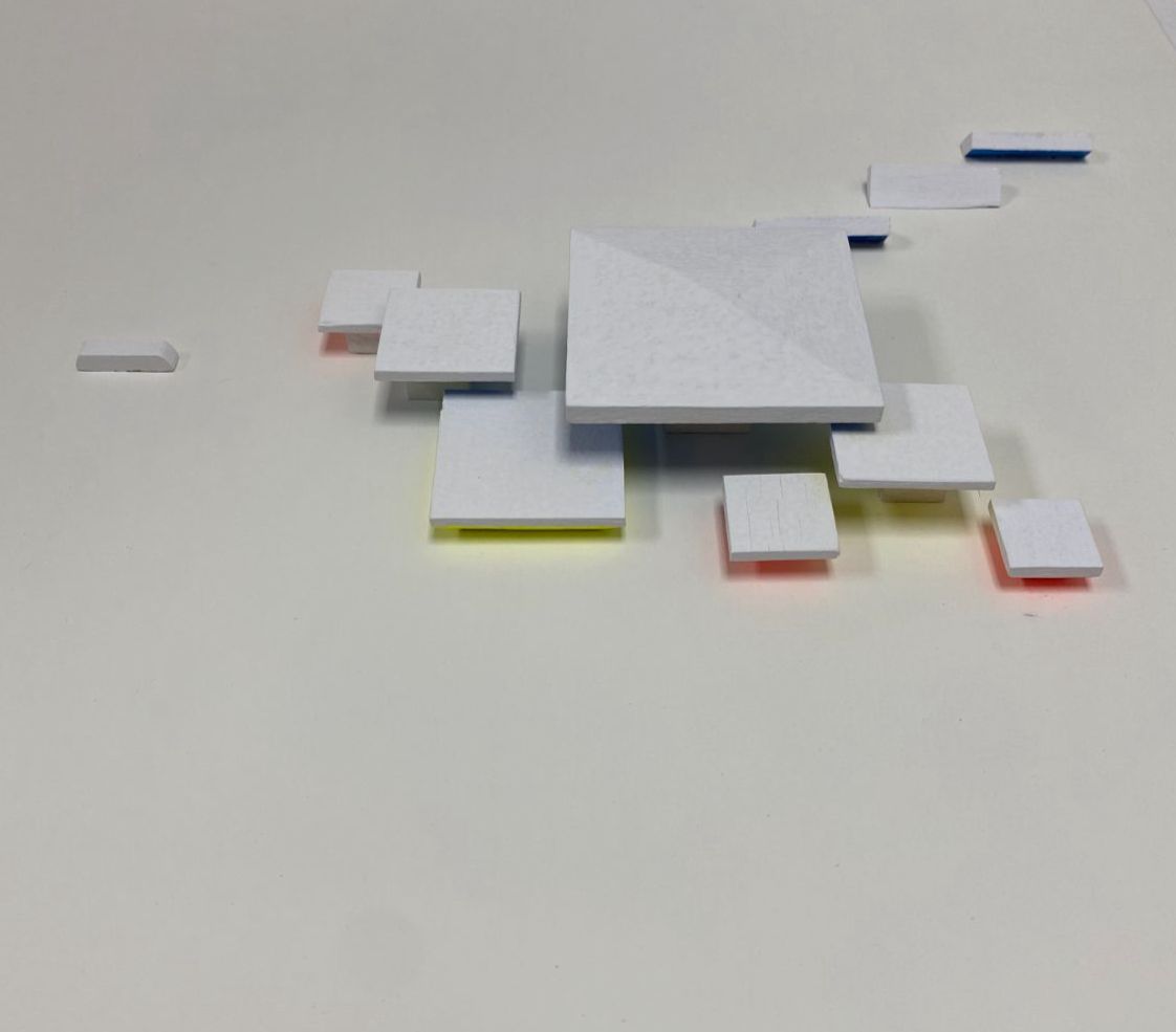 Luis Tomasello "Atmósfera Cromoplástica II" Signed Fine Wall Art | 16.9 x 16.9"