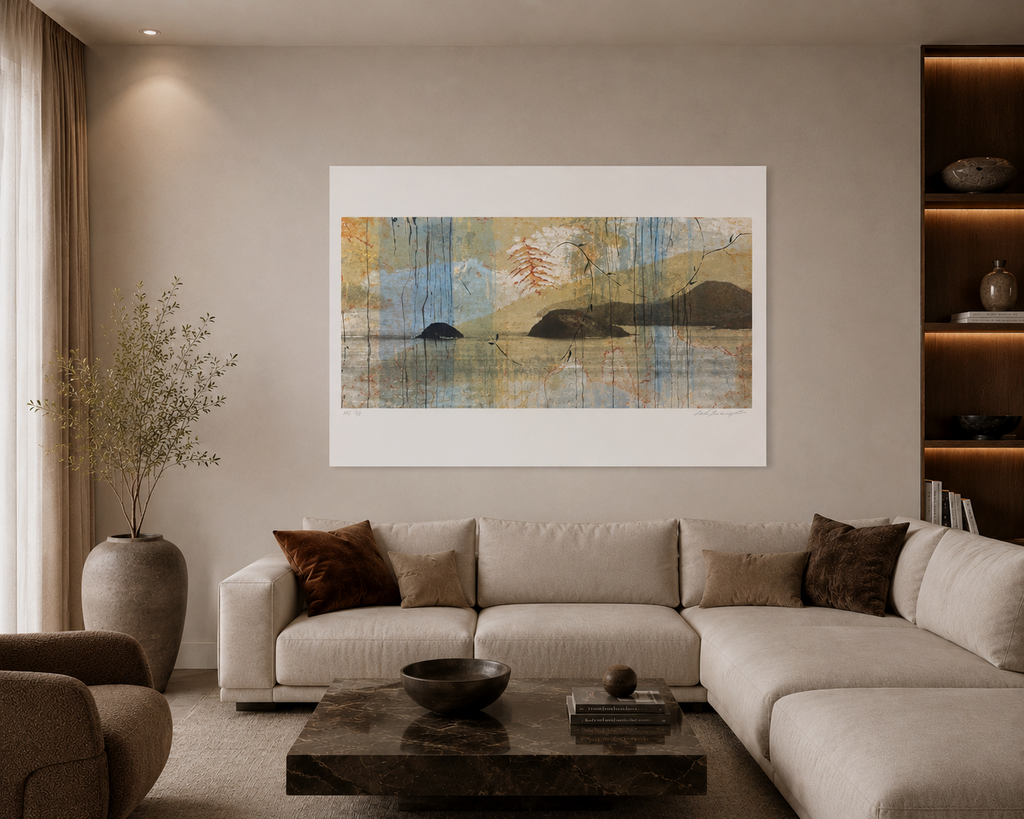 André Brugioni Poli "Paisaje VIII" H.C. 2005 Limited Signed Wall Art 70 x 100 cm