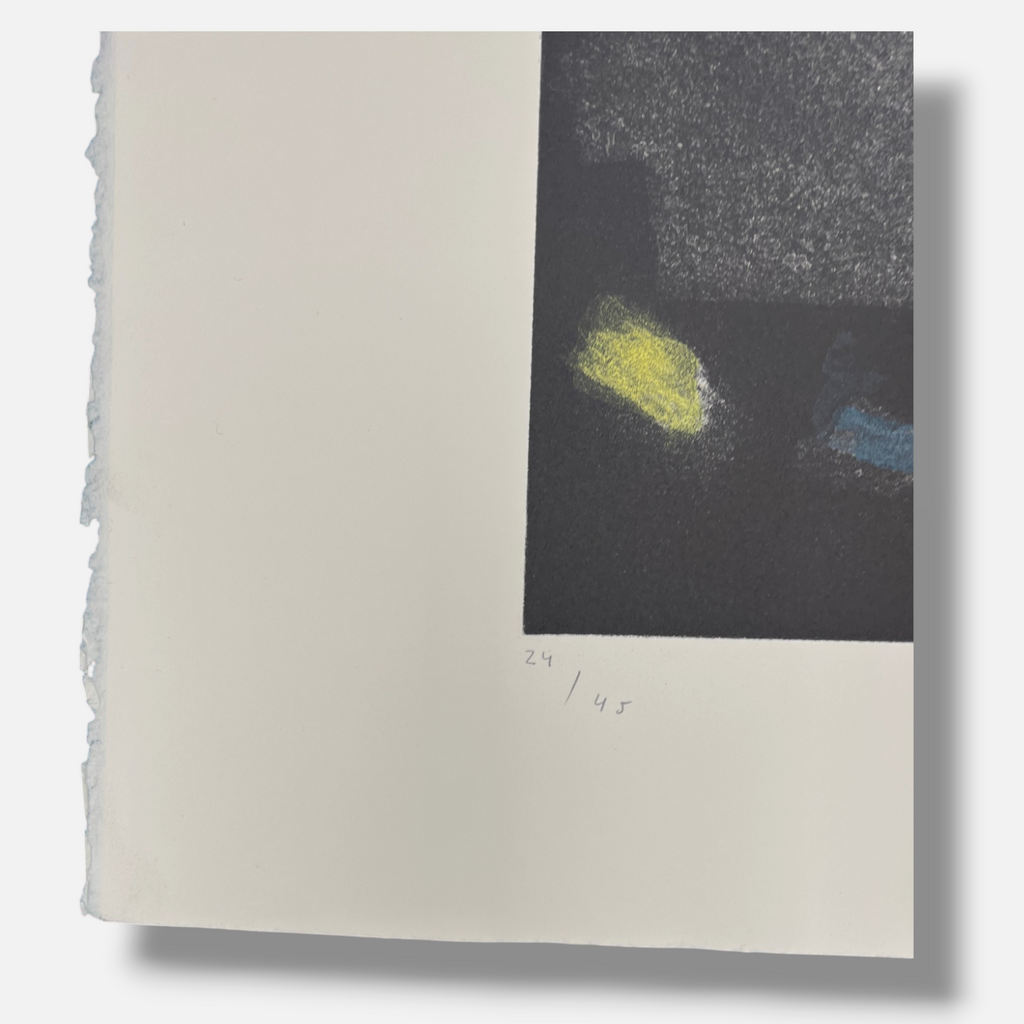 Joaquín Capa Eiriz "Yellow Over Dark" Limited Signed Fine Wall Art Print