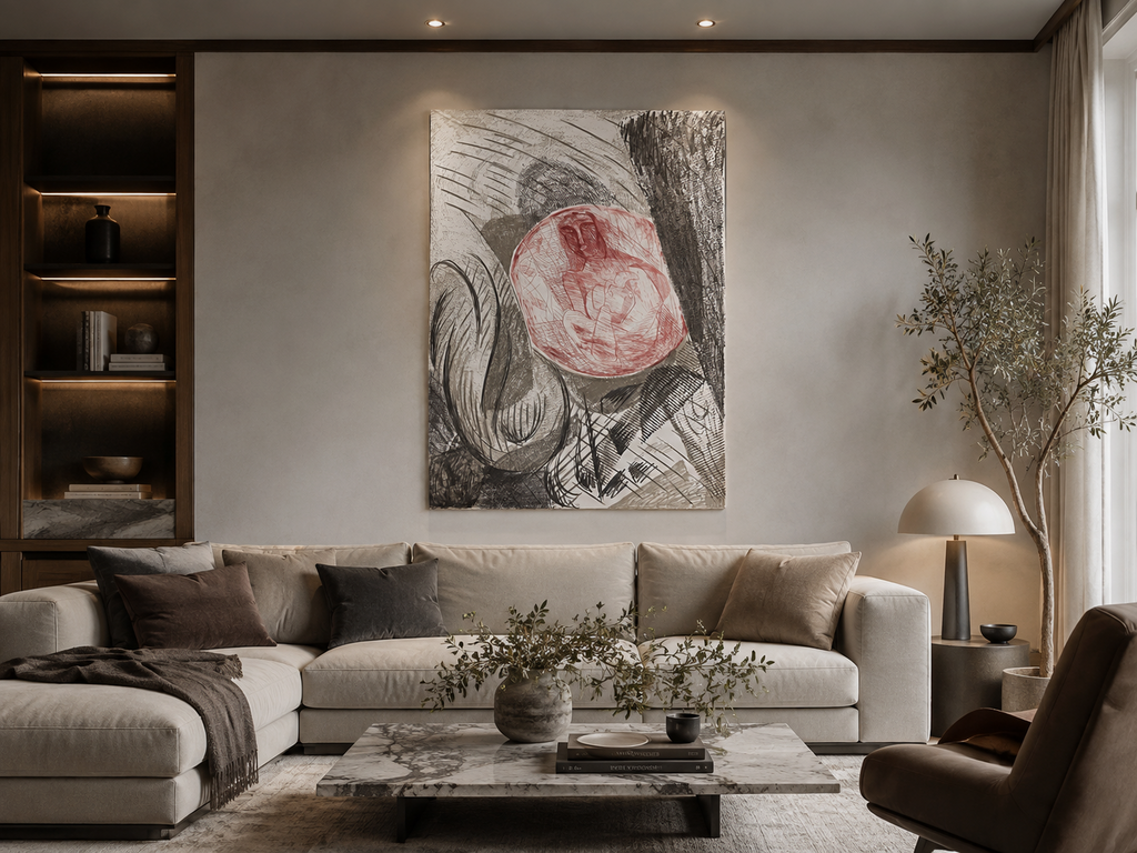 Sandro Chia "A4" 1991 Unframed Limited Signed Fine Wall Art Print, 99L x 69W cm