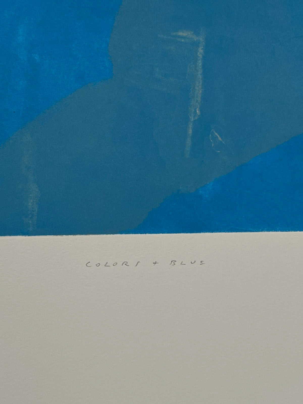 Joaquín Capa Eiriz "Colors + Blue" /65 Limited Signed Fine Wall Art 56L x 76W cm
