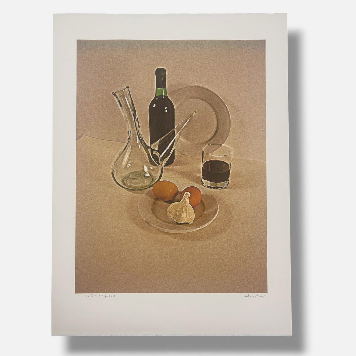 Antoni Miró Bravo "No es un bodego" /99 2003 Limited Signed Wall Art, 75Lx55W cm