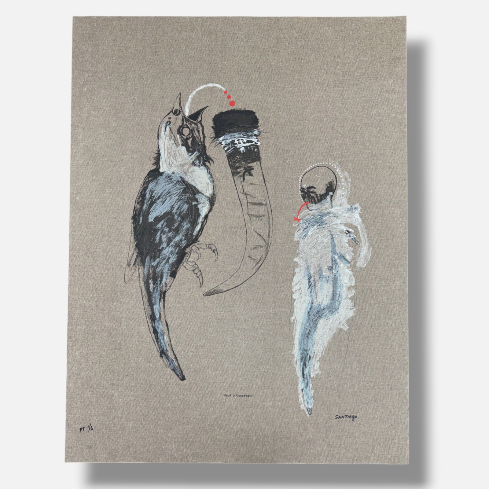 Santiago Rodríguez Olazábal "La Dificultad" P.T. Limited Signed Fine Wall Art