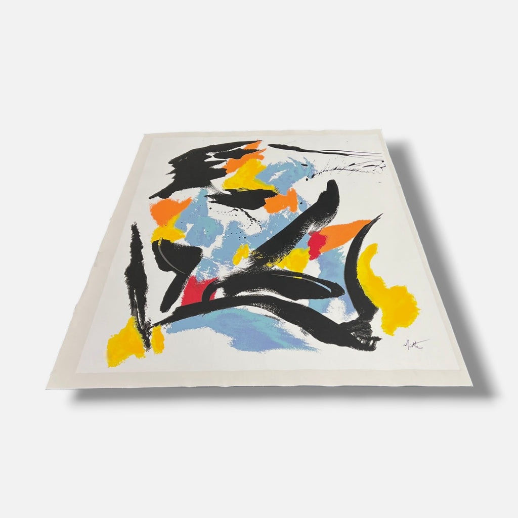 Jean Miotte "Mancha Amarilla Inferior Izqui" 2006 Limited Signed Wall Art