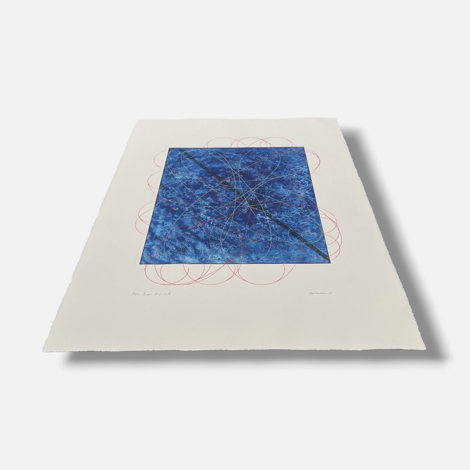 Dorothea Rockburne "Ship Curve #1" H.C. Limited Signed Wall Art | 78 x 112 cm