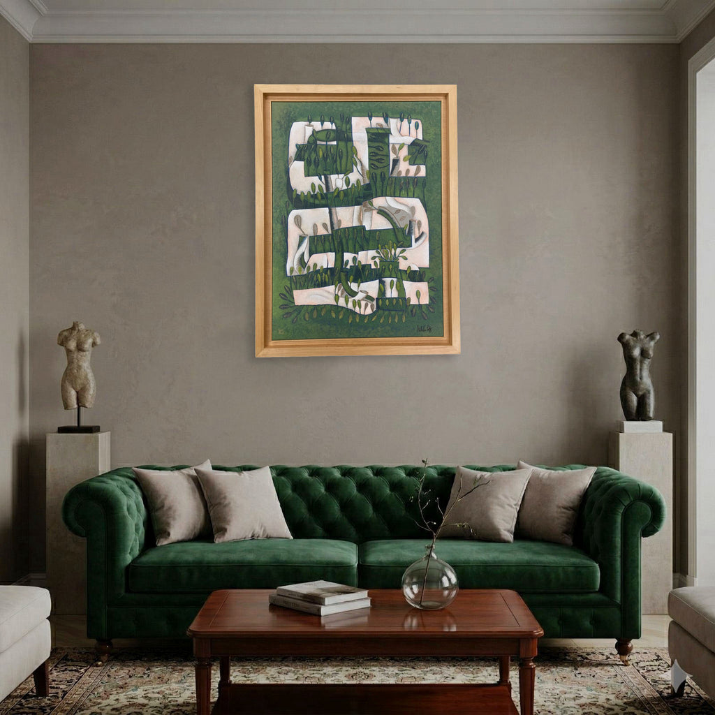 Nélida López Martínez "Primavera I" 2002 Limited Signed Wall Art | 100 x 73 cm