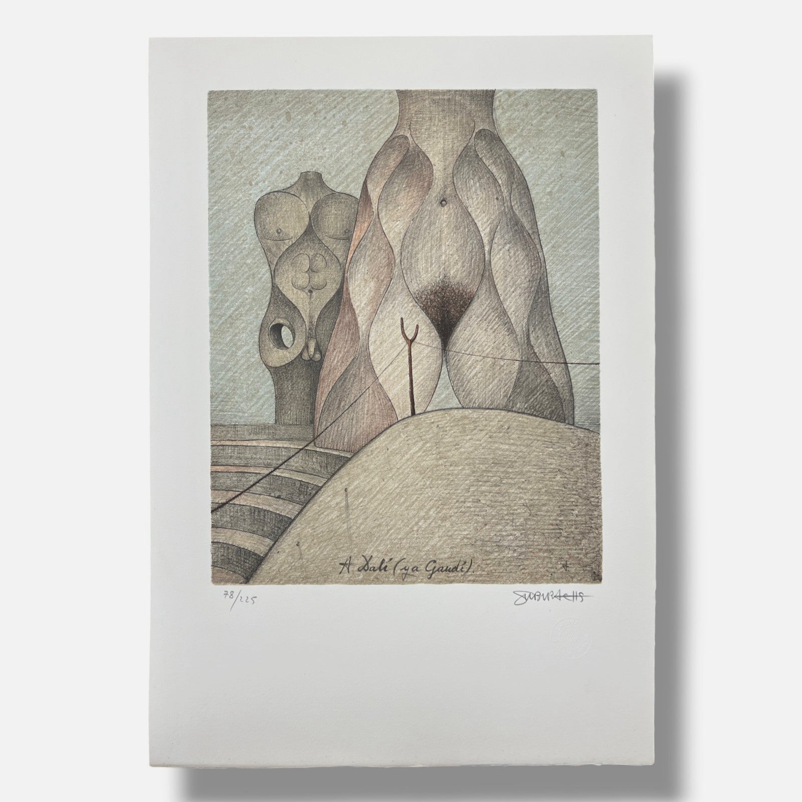 Josep Maria Subirachs "Carpeta" 7-Piece Folder Limited Signed Wall Art Set