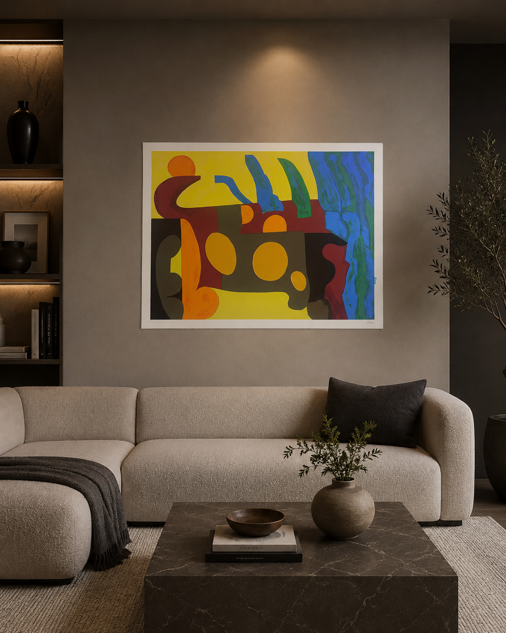 Nikias Ribeiro Skapinakis "Tag II" 2004 Limited Signed Fine Wall Art, 55Lx70W cm