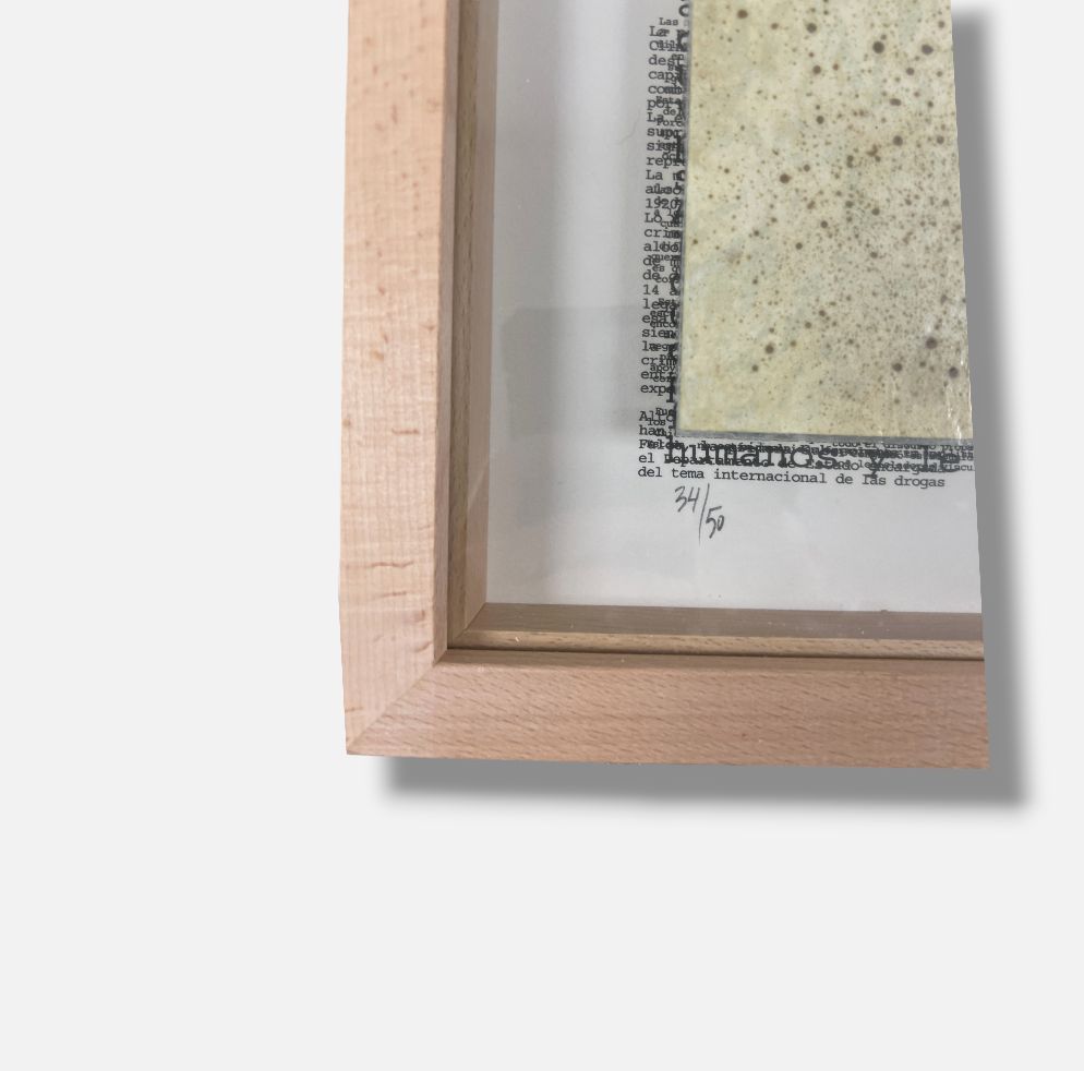 Saskia Moro "Entre Palabras, Silencio, America" Framed Fine Wall Art | 52 x 52