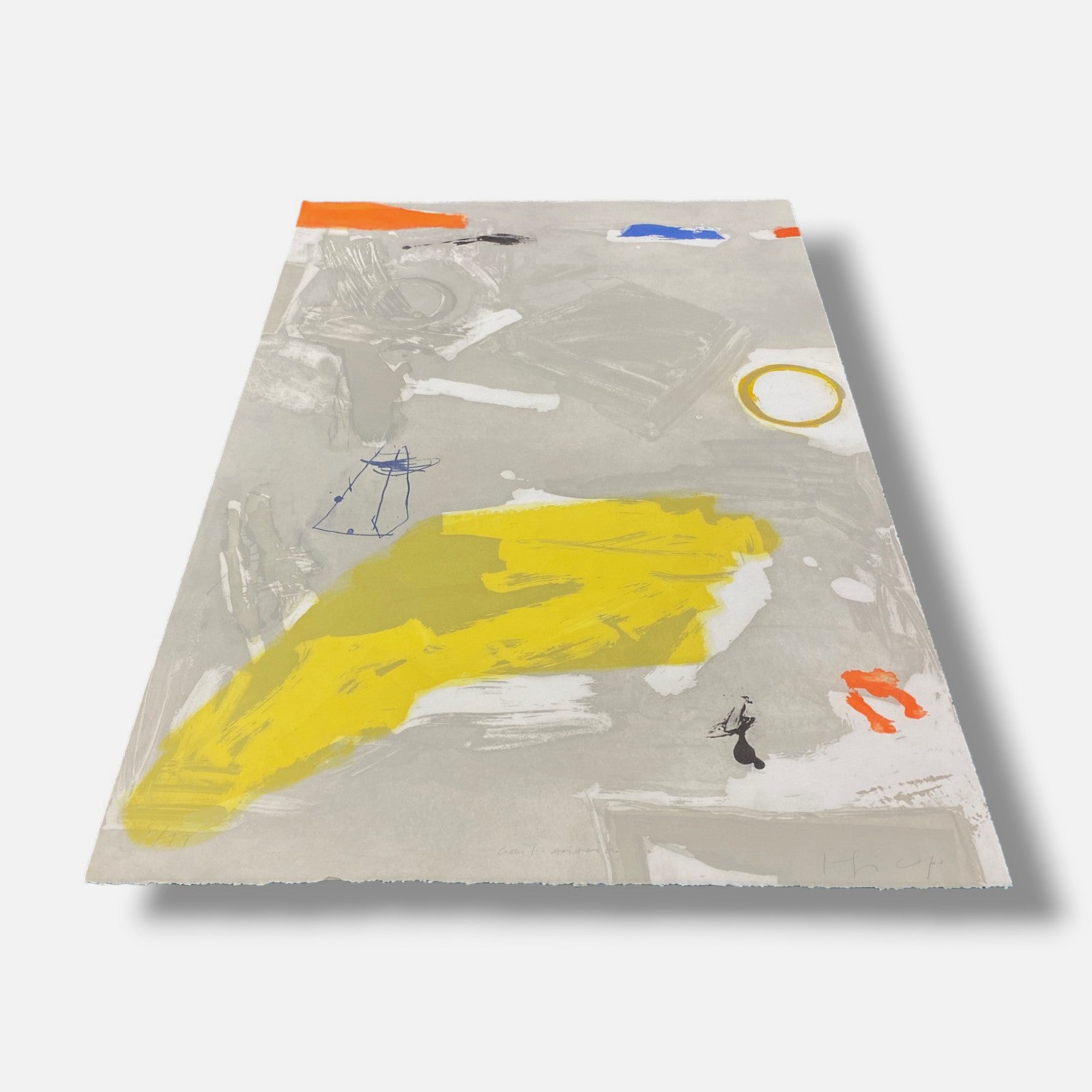 Joaquín Capa Eiriz "Gris-Amarillo" 2004 Limited Signed Fine Wall Art Print