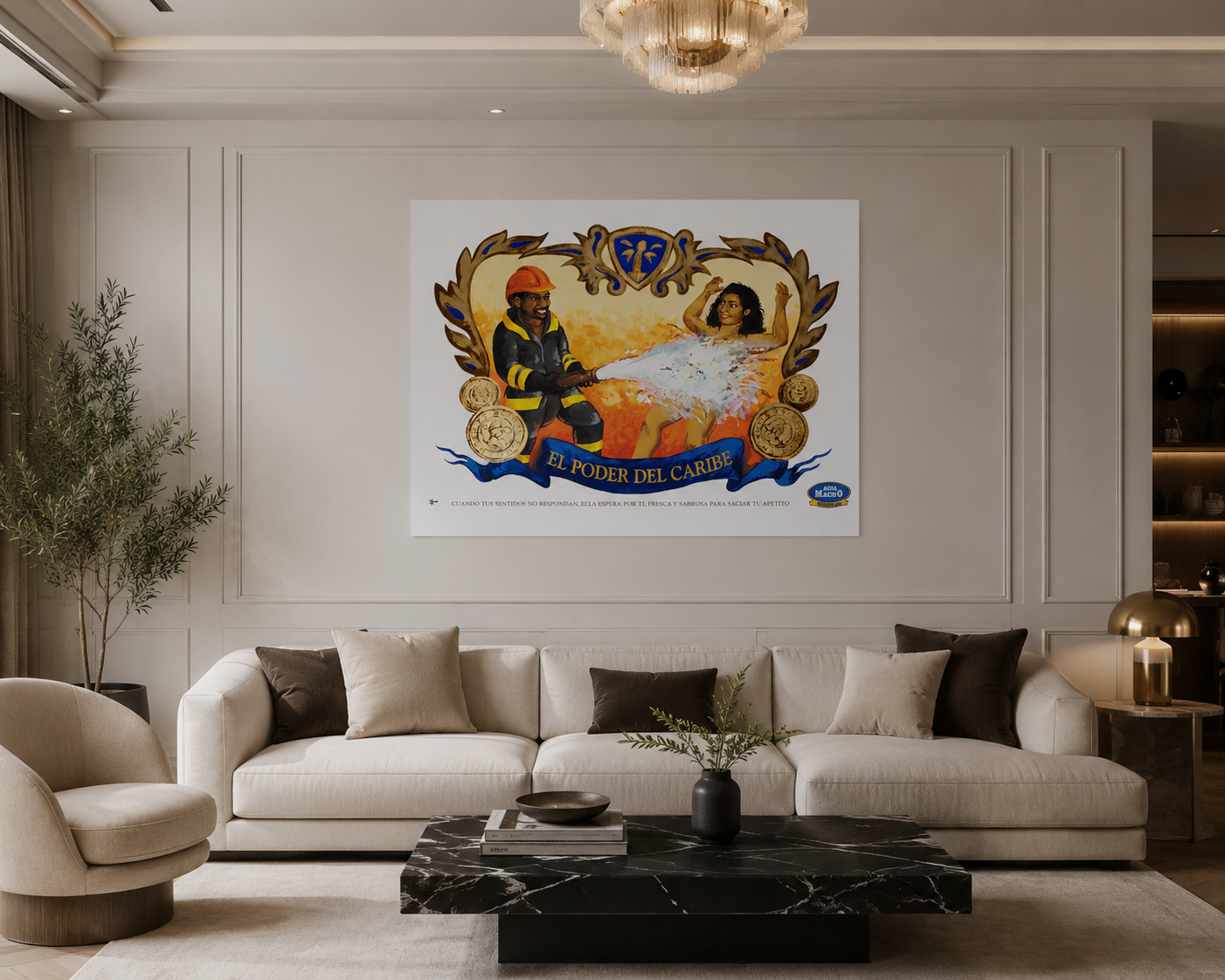 Elio Rodriguez "El Poder Del Caribe" H.C. Limited Signed Wall Art Print 80x100cm