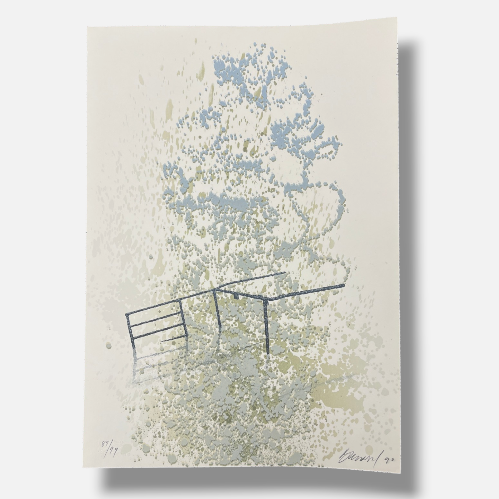 Francisco Bernal "Carpeta Erosion" 1990 Limited Signed Fine Wall Art Print