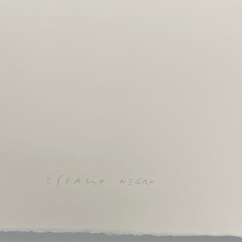 Joaquín Capa Eiriz "Espacio Negro" Limited Signed Fine Wall Art, 104L x 73W cm