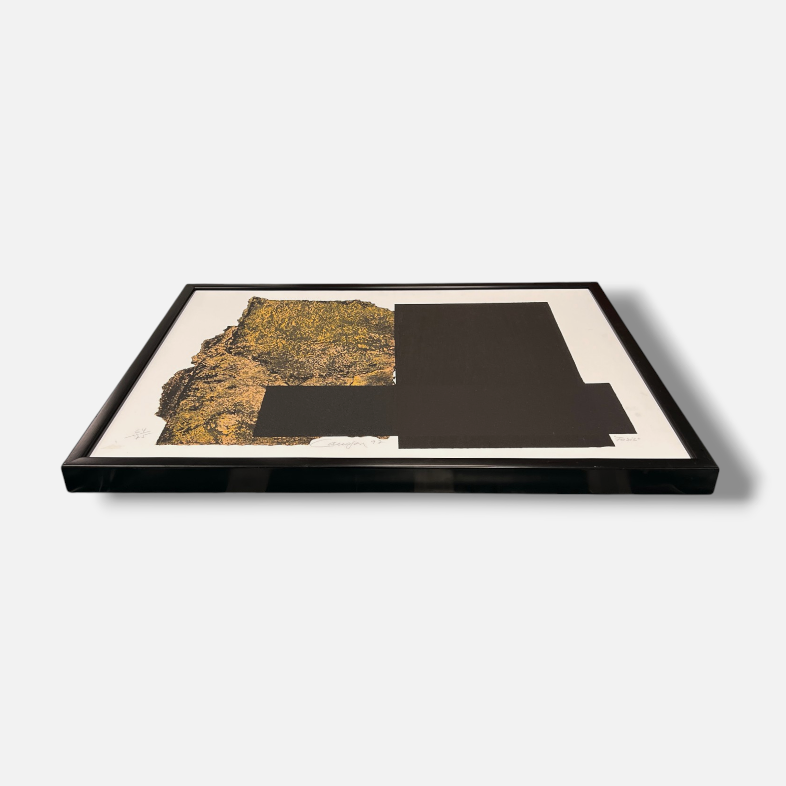 Rafael Canogar Gómezl "Fosil" 1997, Limited Signed Fine Wall Art