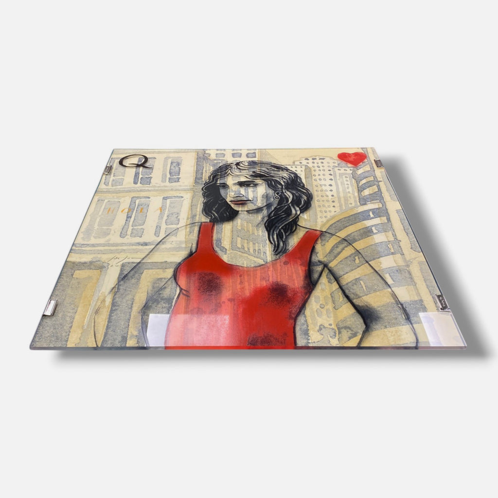 Javier de Juan Martínez La Reina De Corazones 2006 Signed Wall Art 70 x 70 cm