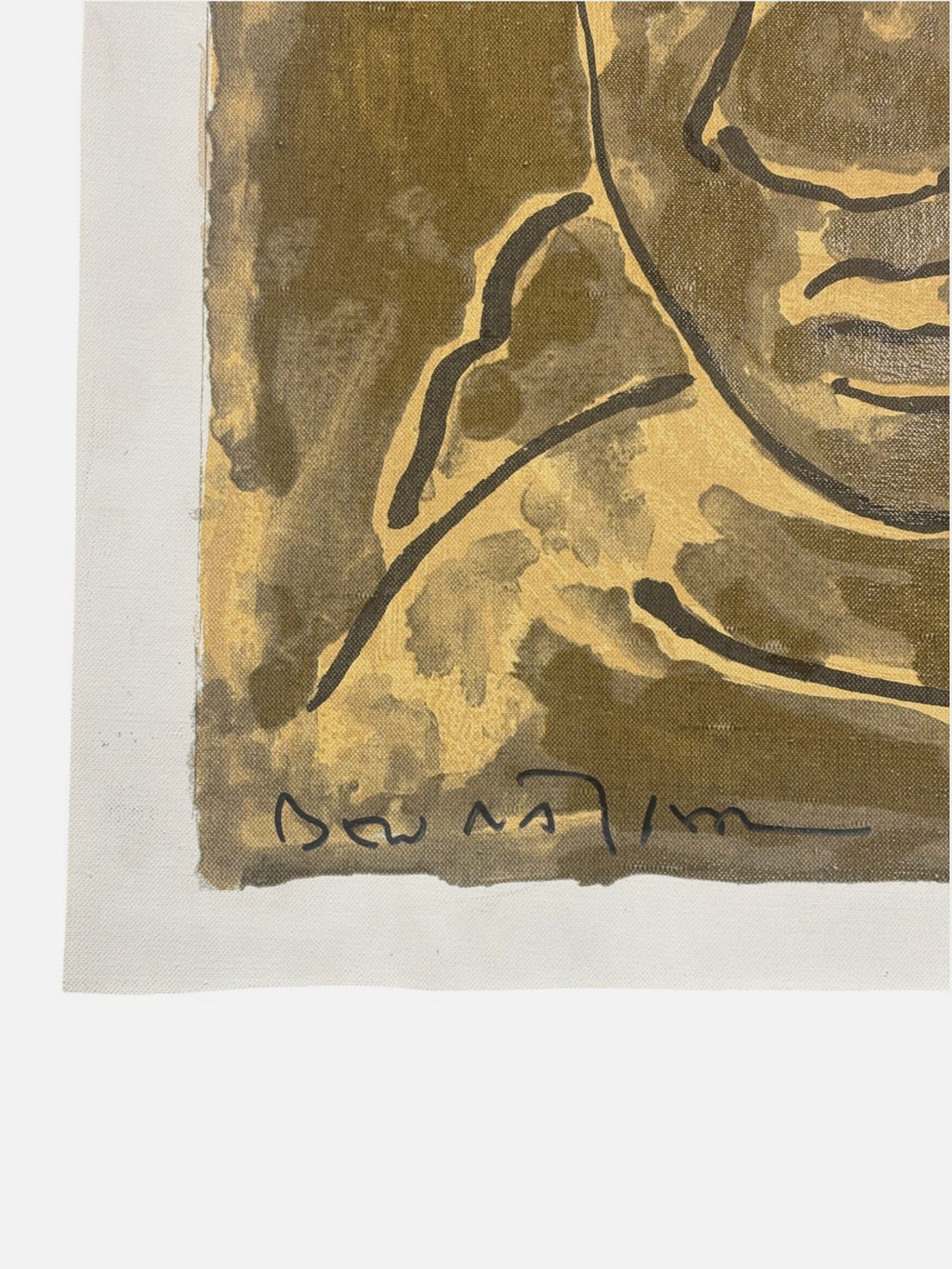 Joan Bennàssar Vives "Joven en Noviembre" P.T.1998 Limited Signed Wall Art 79x60