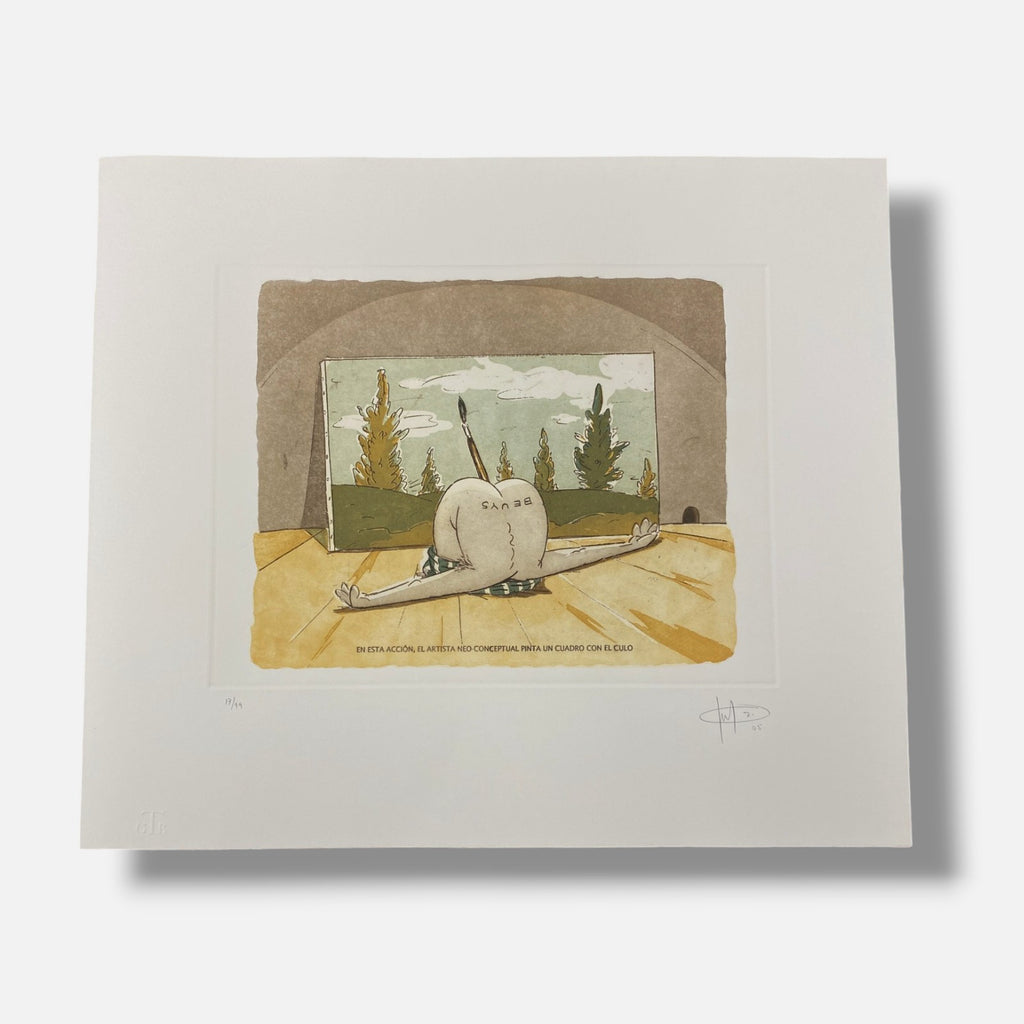 Franco Aceves Humana "Paisaje Con Obra De Arte" 6-Piece Fine Art Print Set