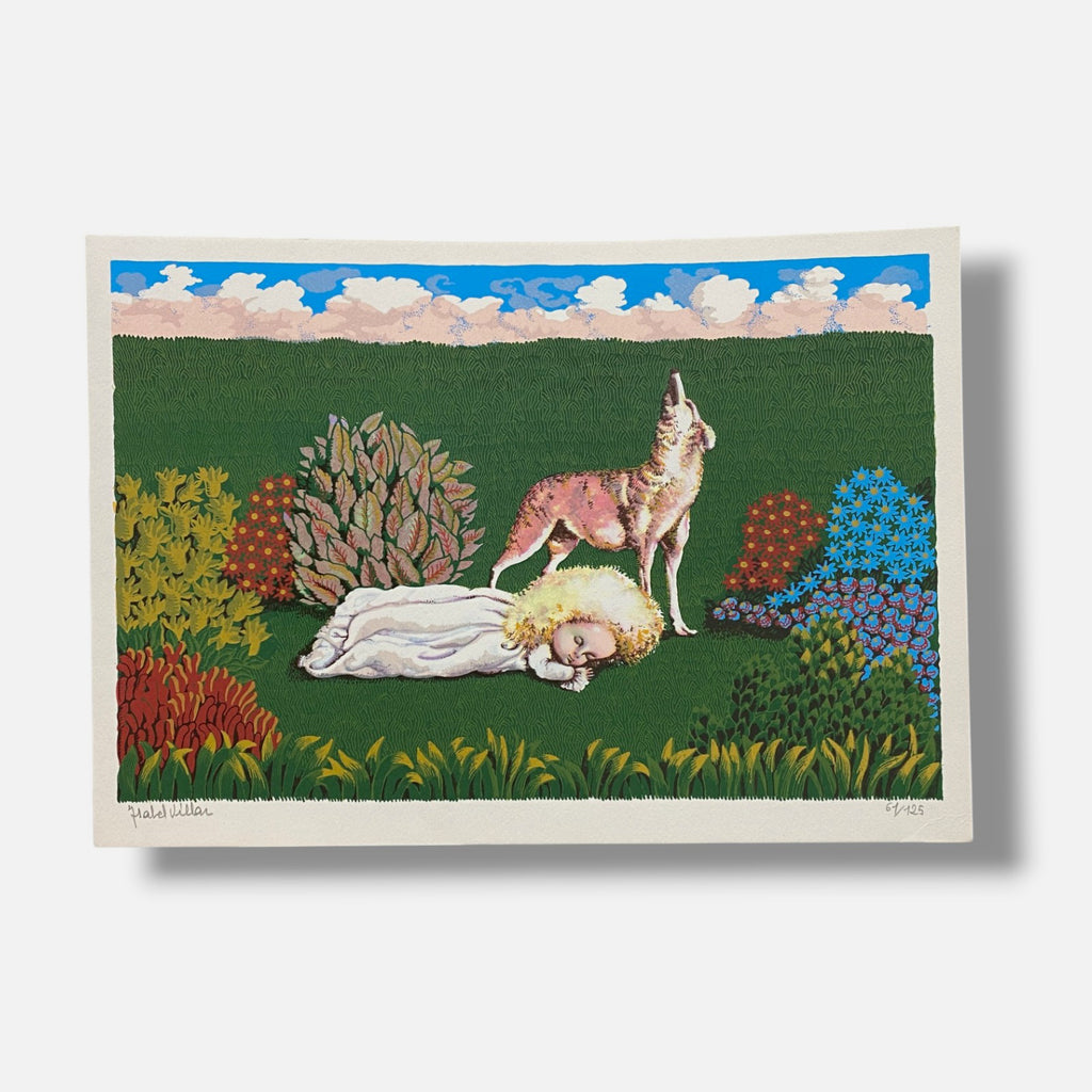 Isabel Villar "Niña con Lobo" Fine Art Print | 34 x 24 cm