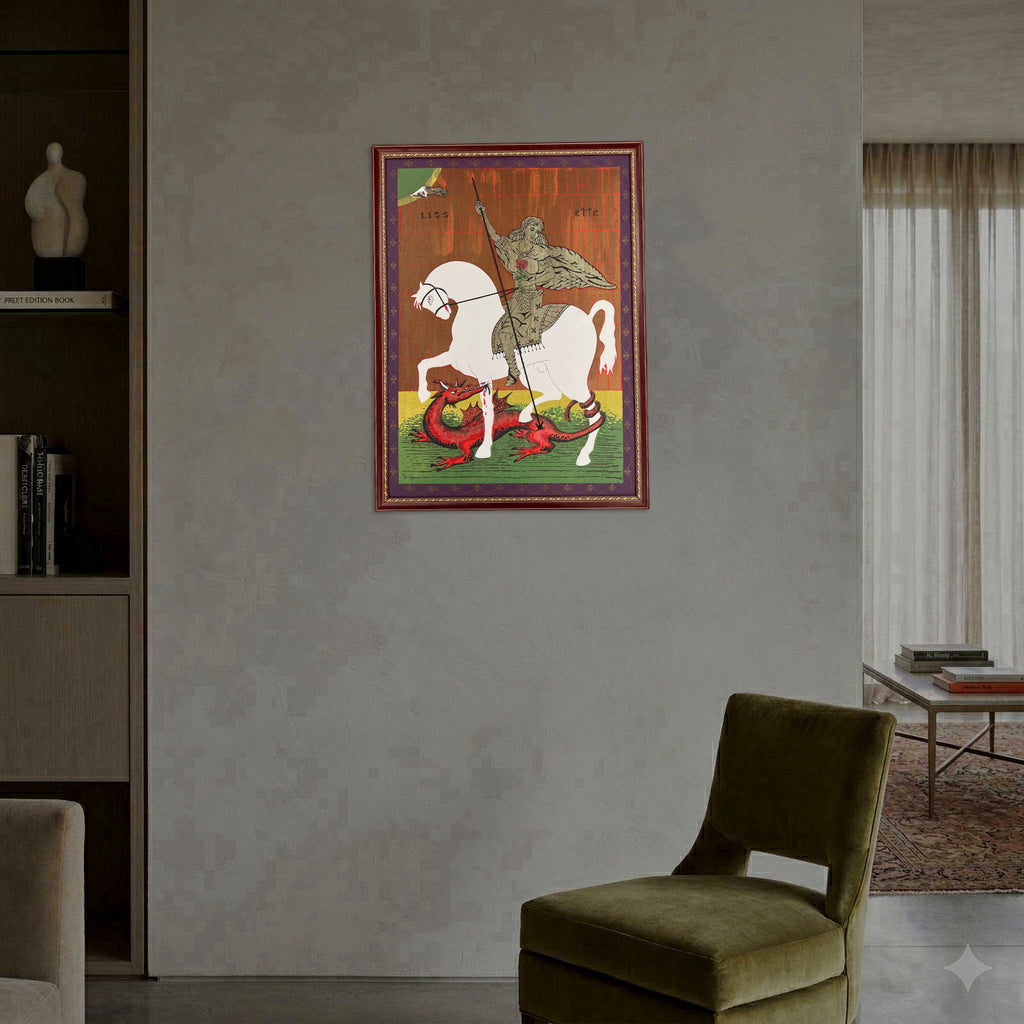 Lisette "La Mujer y El Dragon" P.T. 1997 Limited Signed Framed Fine Wall Art