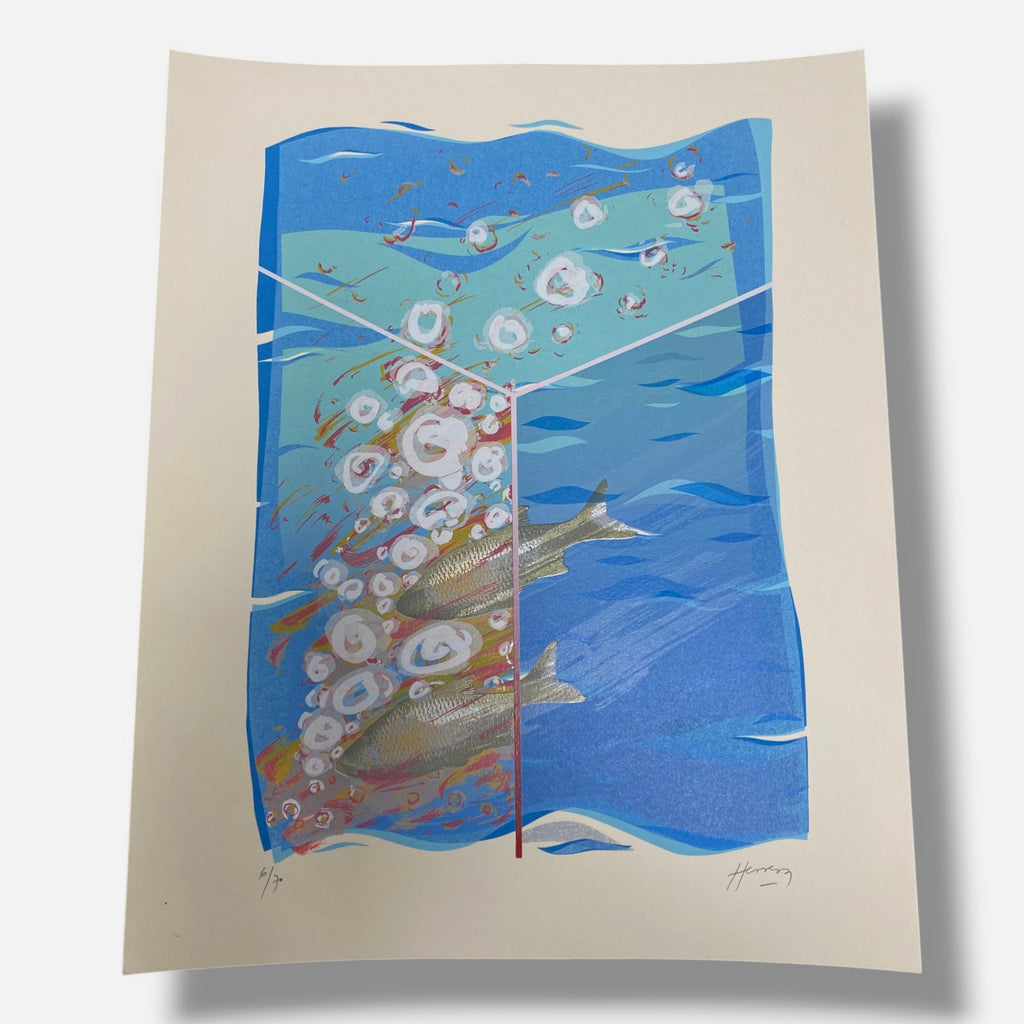 Pepe Herrera "Entre Dos Aguas" 1995, Fine Wall Art Print 3-Piece Set, 38 x 30 cm