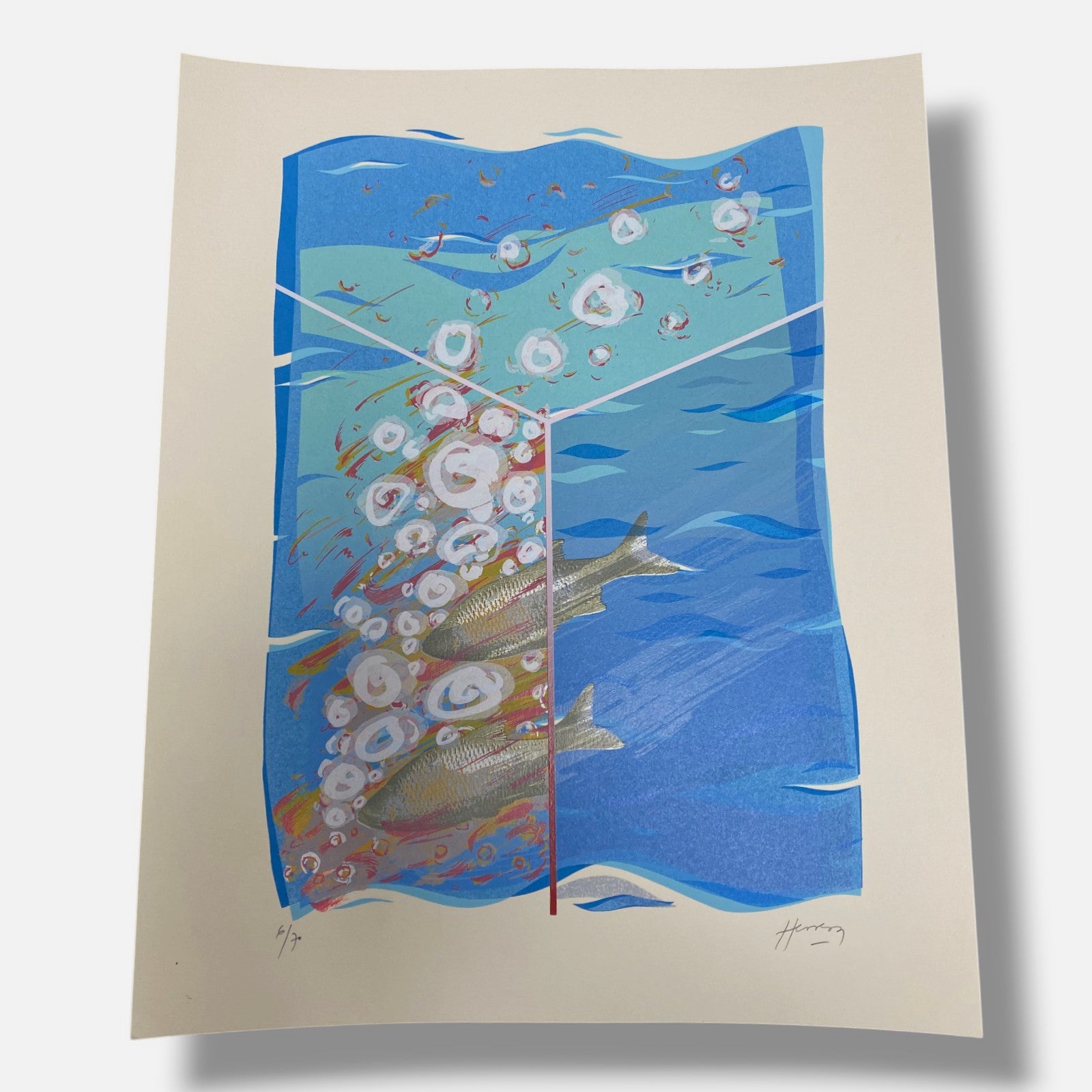 Pepe Herrera "Entre Dos Aguas" 1995, Fine Wall Art Print 3-Piece Set, 38 x 30 cm