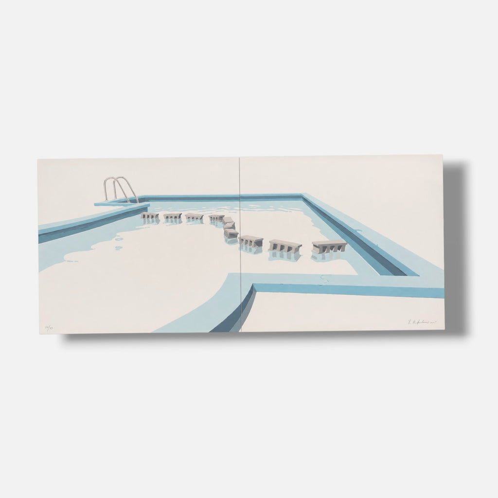 Los Carpinteros (Marco & Dagoberto) "Diptico Piscina Con Trillo" P.T. Wall Art