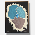 Luis Gordillo "Casi Cabeza" 1996 Limited Framed Signed Fine Wall Art Print