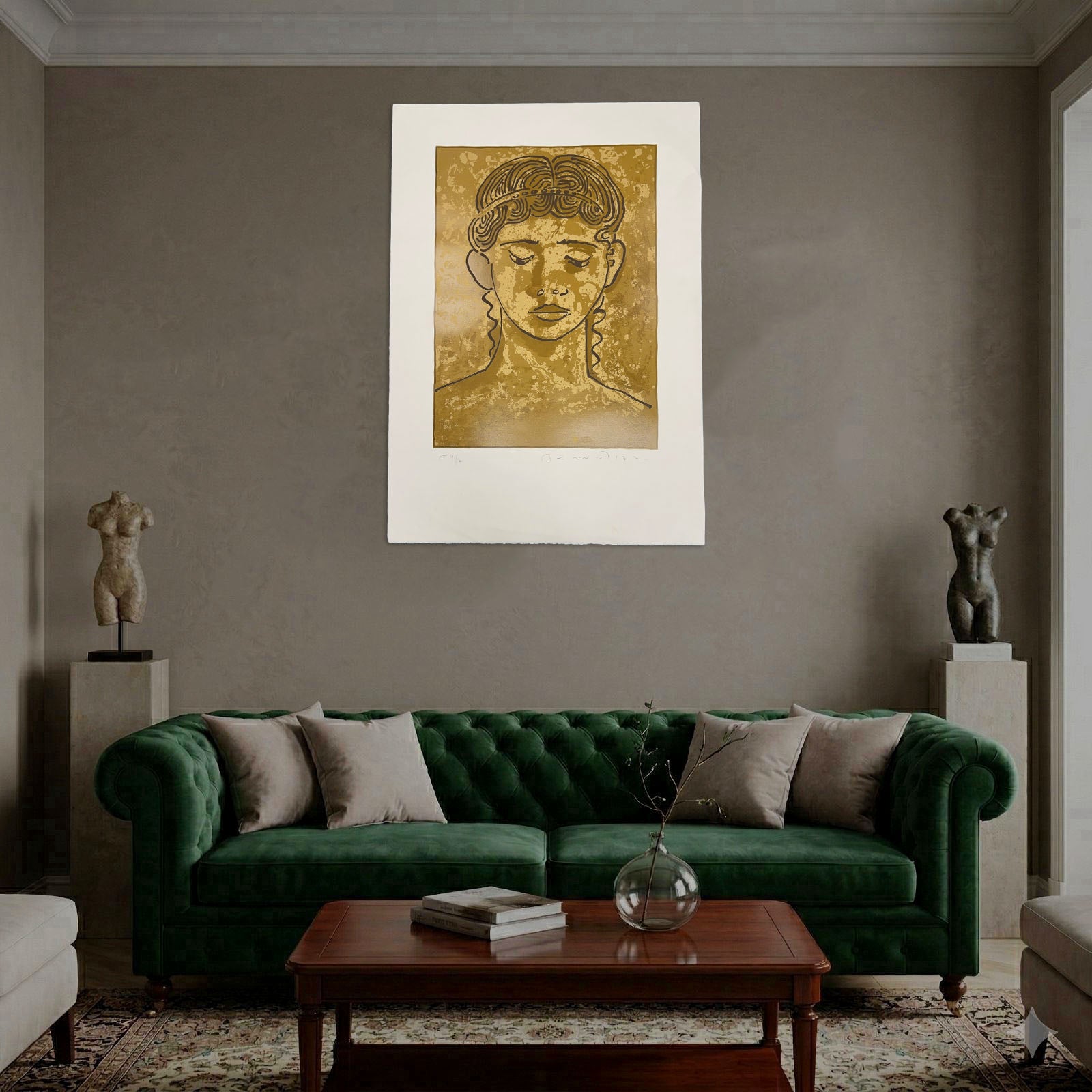 Joan Bennàssar "Sonia" 2001, Limited Signed Wall Art Print, 105L x 75Wcm