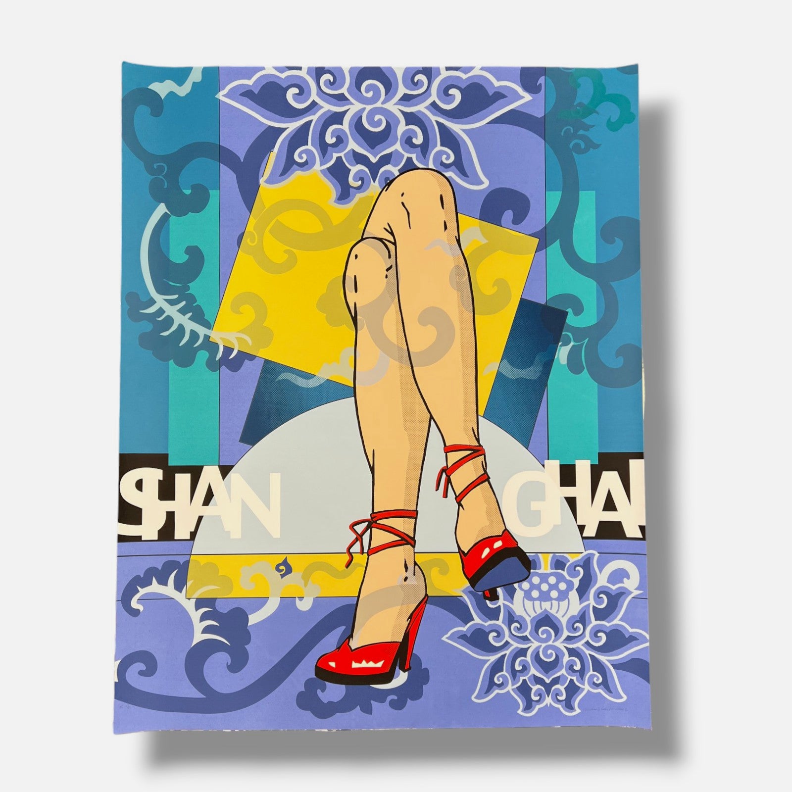 Mª Luisa Sanz García Muro "Shangai" EU Limited Signed Wall Art Print, 139x110 cm