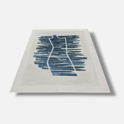 Agustín Ibarrola "Figura" P.T. 2001 Limited Signed Wall Art | 72 x 100 cm