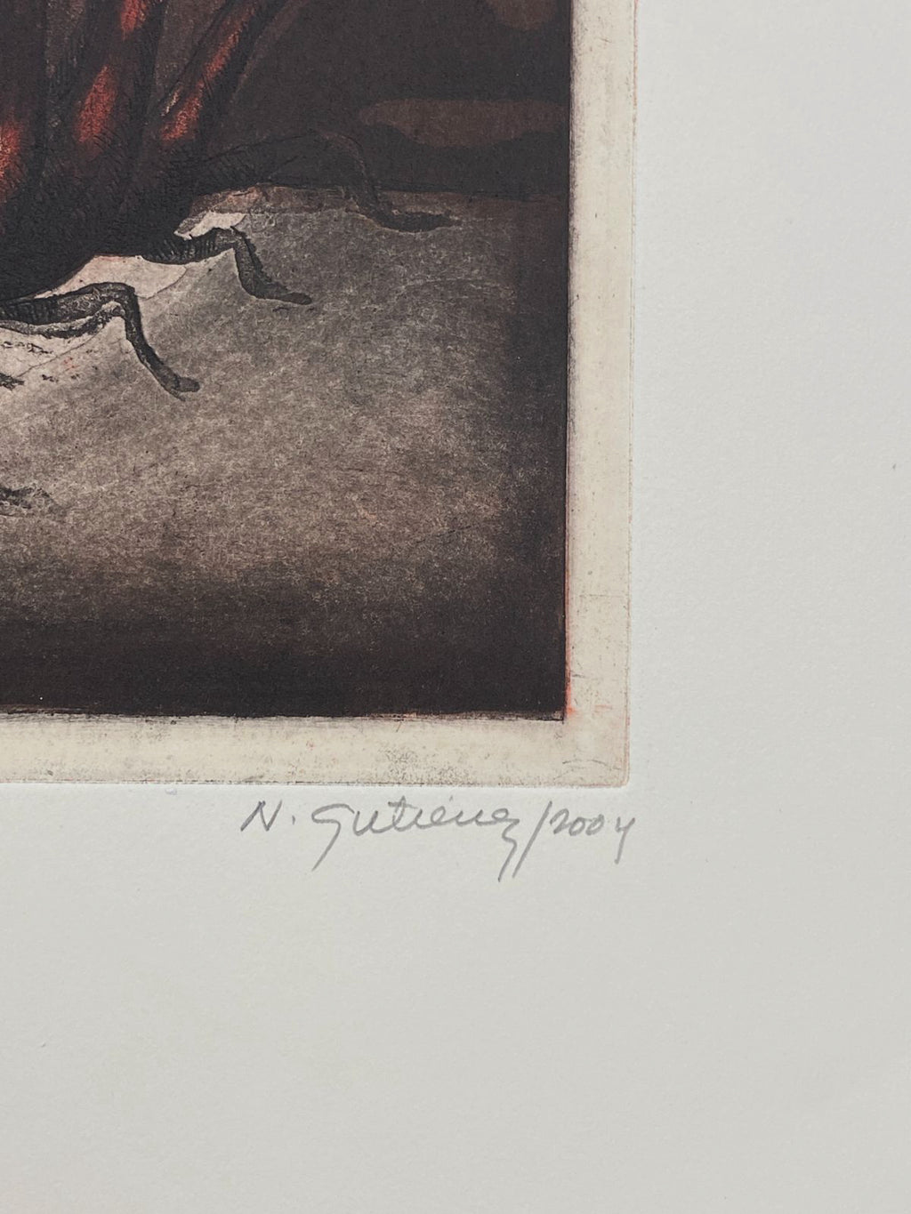 Natividad Gutiérrez "Pita" 2004 Signed Limited Unframed Fine Wall Art 66Lx50W cm