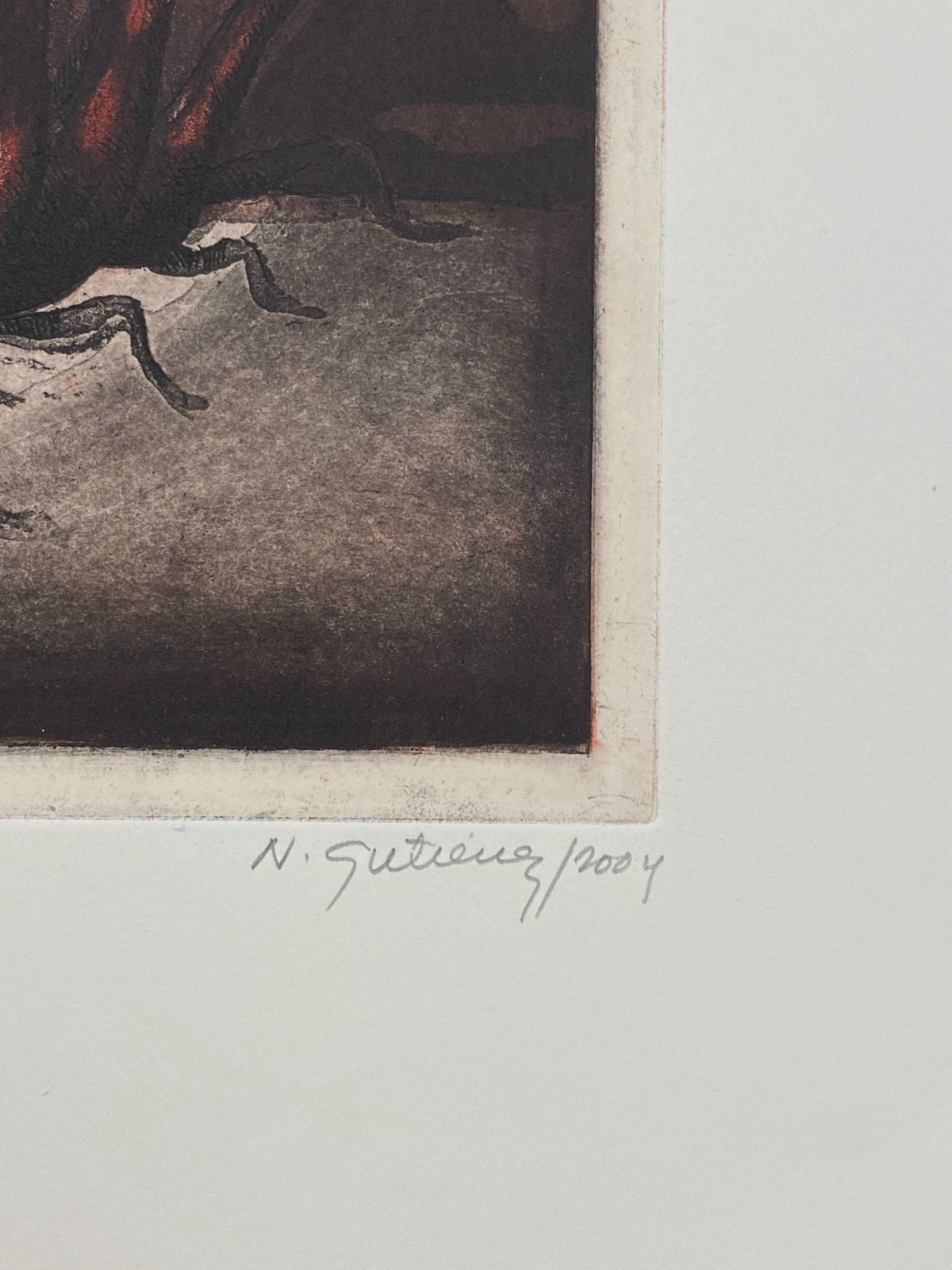Natividad Gutiérrez "Pita" 2004 Signed Limited Unframed Fine Wall Art 66Lx50W cm