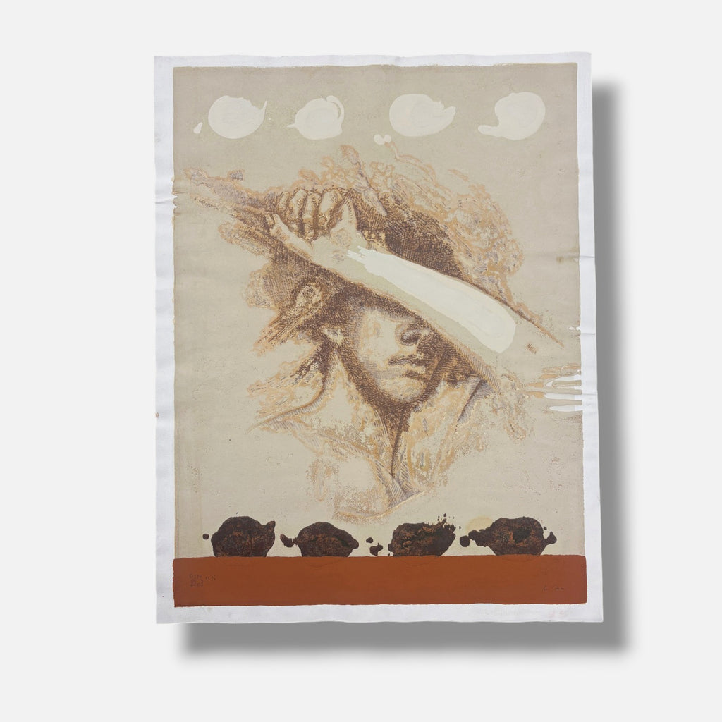 Manuel Boix Álvarez "Imatges I (Figura Femenina)" P.T. Signed Wall Art, 90Lx70W