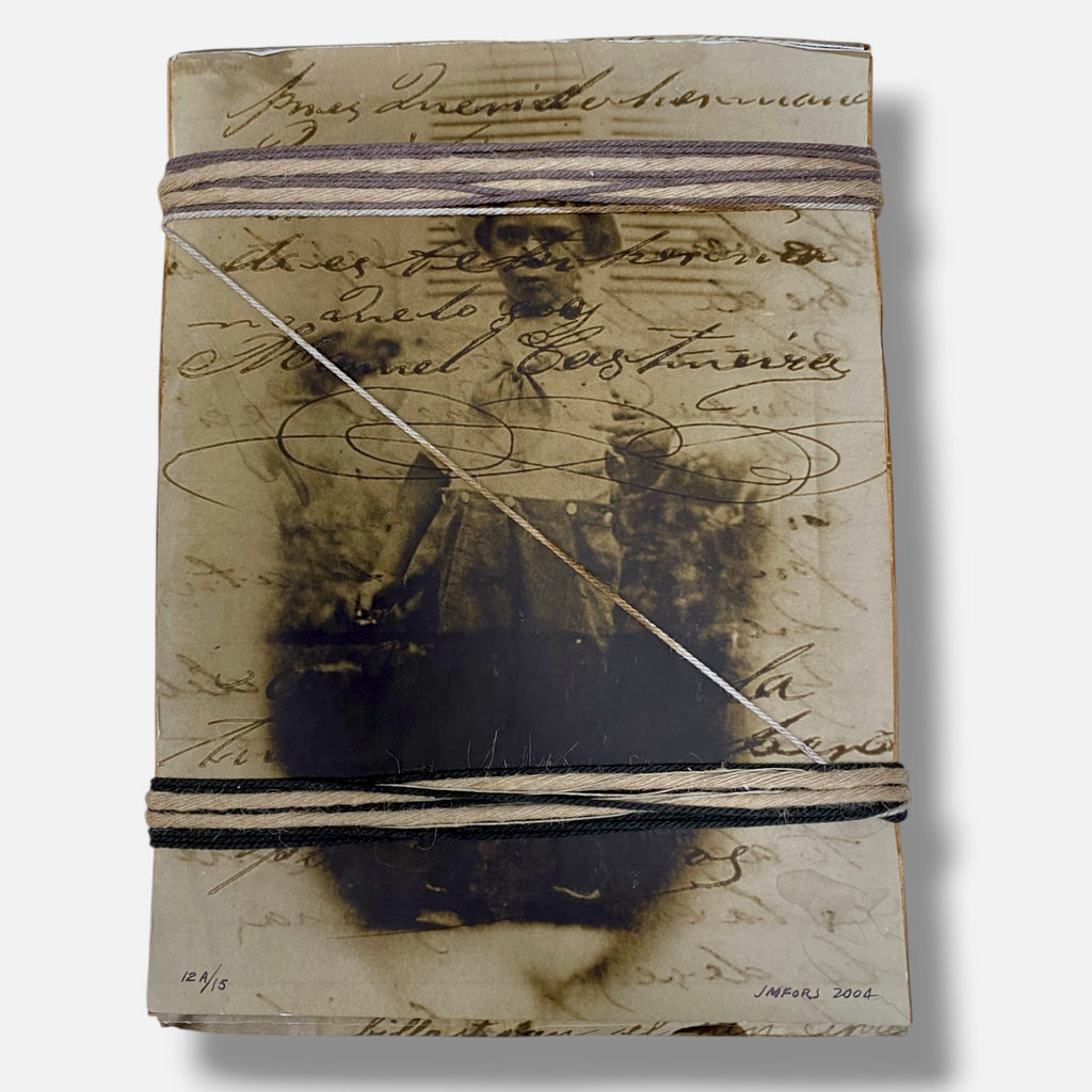 José Manuel Fors "Atados de memoria "A" 2004 Book Collage Fine Art