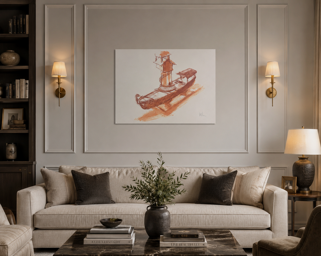 KCHO "Archipelago II" 2004 Limited Signed Unframed Fine Wall Art Print 50L x 70W
