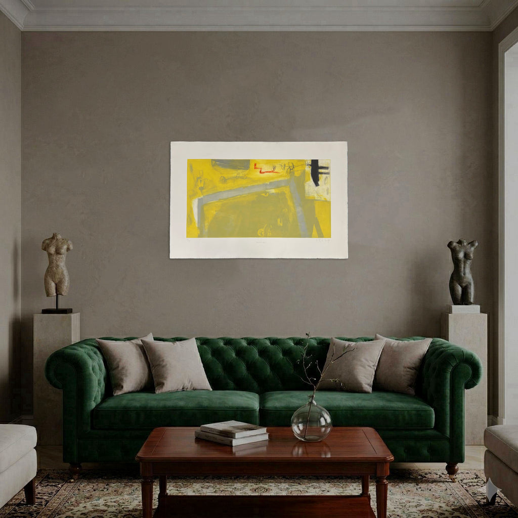 Joaquín Capa Eiriz "Yellow Grey" Limited Signed Fine Wall Art Print