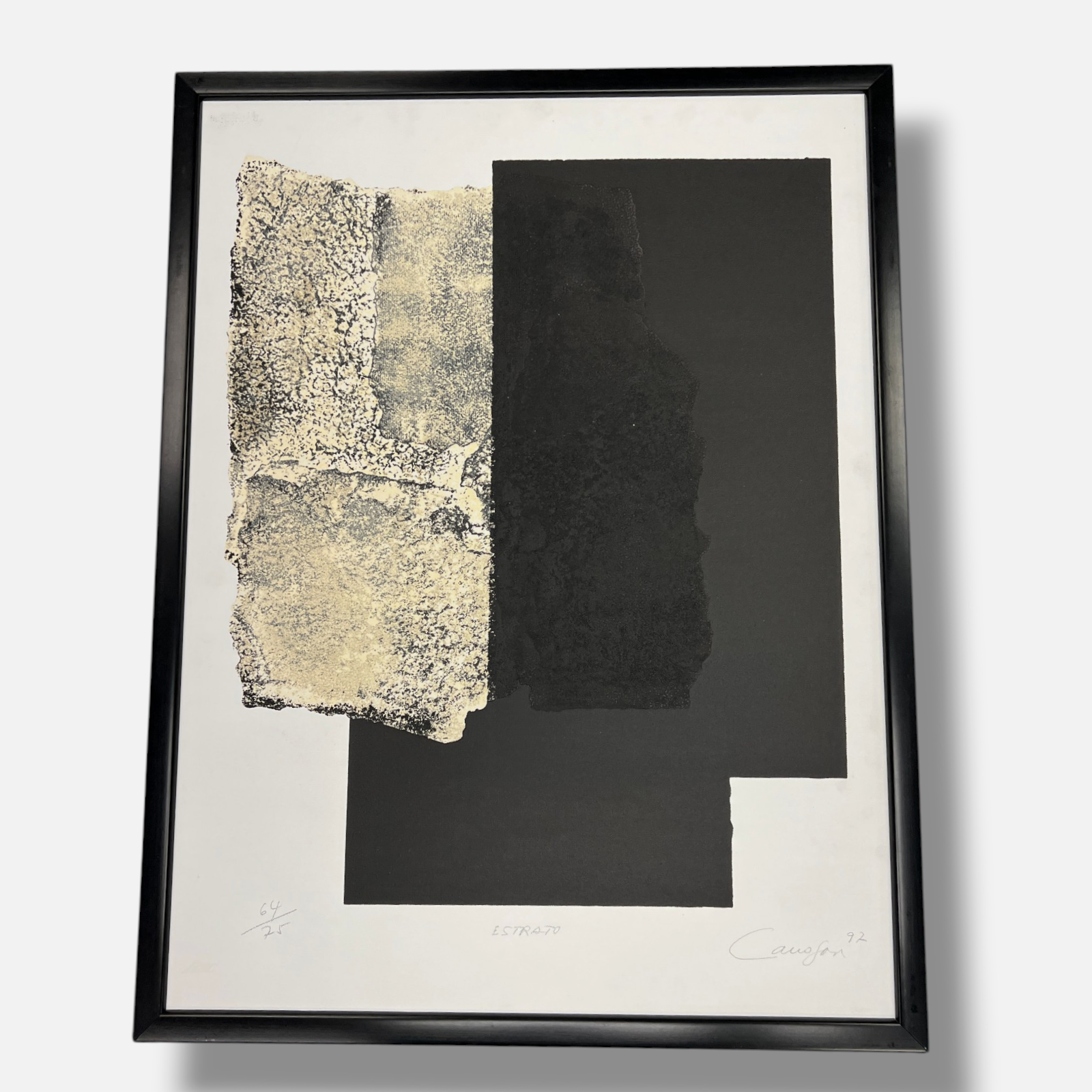 Rafael Canogar Gómezl "Estrato" 1997, Limited Framed Signed Fine Wall Art