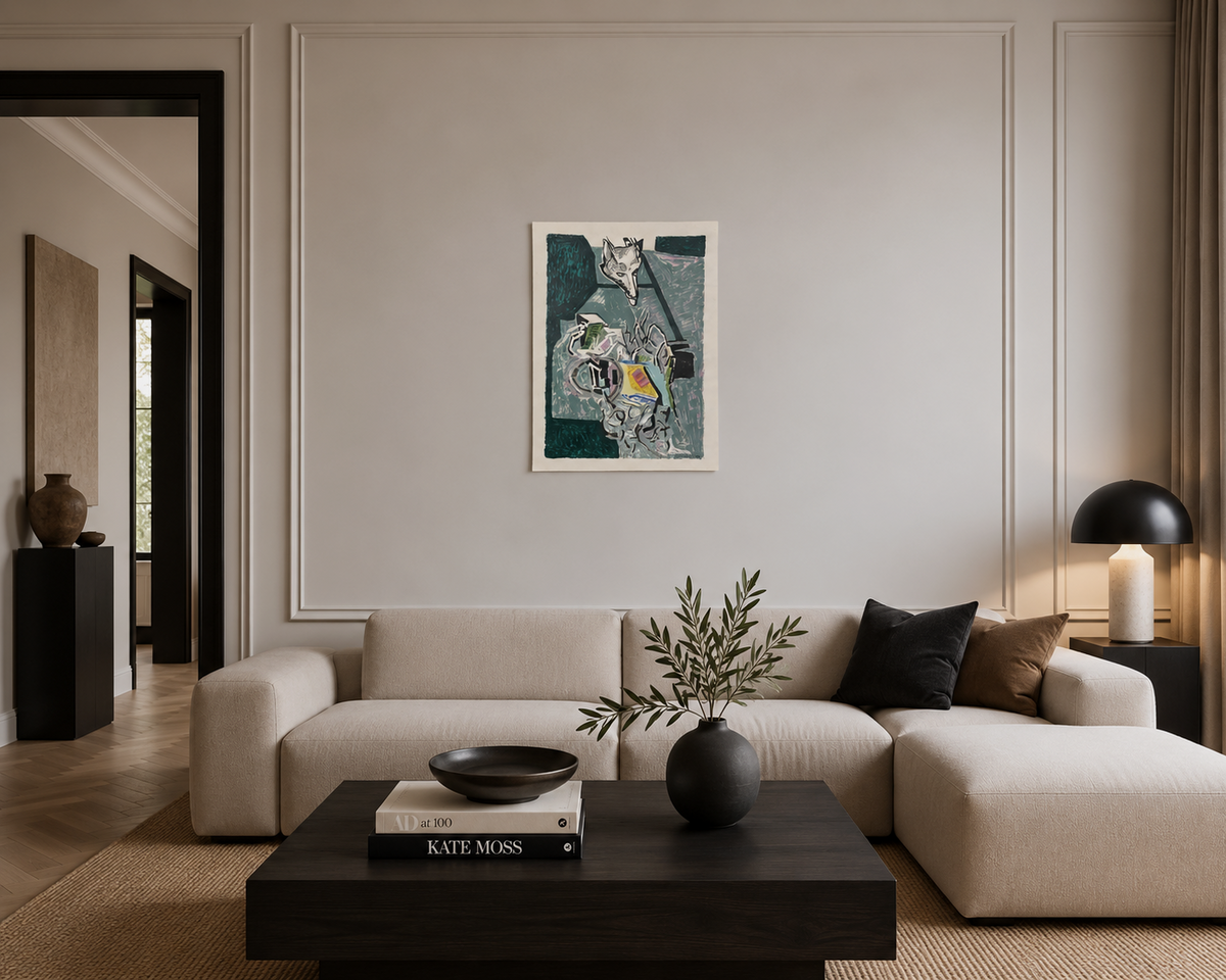 Carmelo Ortiz de Elguea "Naturaleza I" /75 Limited Signed Wall Art, 73L x 54W cm