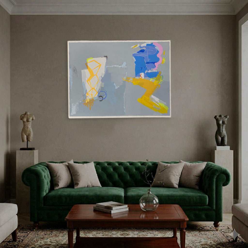 Joaquín Capa Eiriz "Perfil En Gris" 2002 Limited Signed Wall Art 76x103 cm