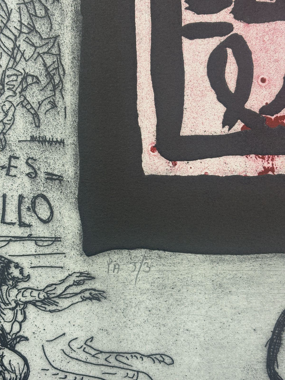 Alberto Gironella "Méjico Mágico I" P.A. Limited Signed Fine Wall Art 64Lx49W cm
