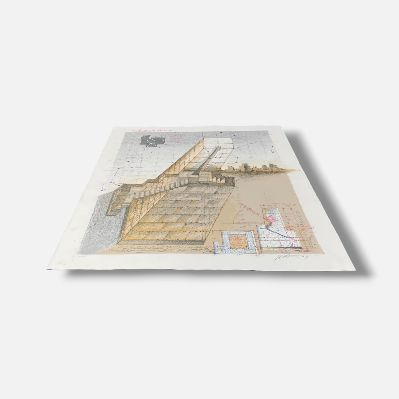 Hannsjörg Voth "Stadt Des Orion III" P.T. 2004 Limited Signed Wall Art