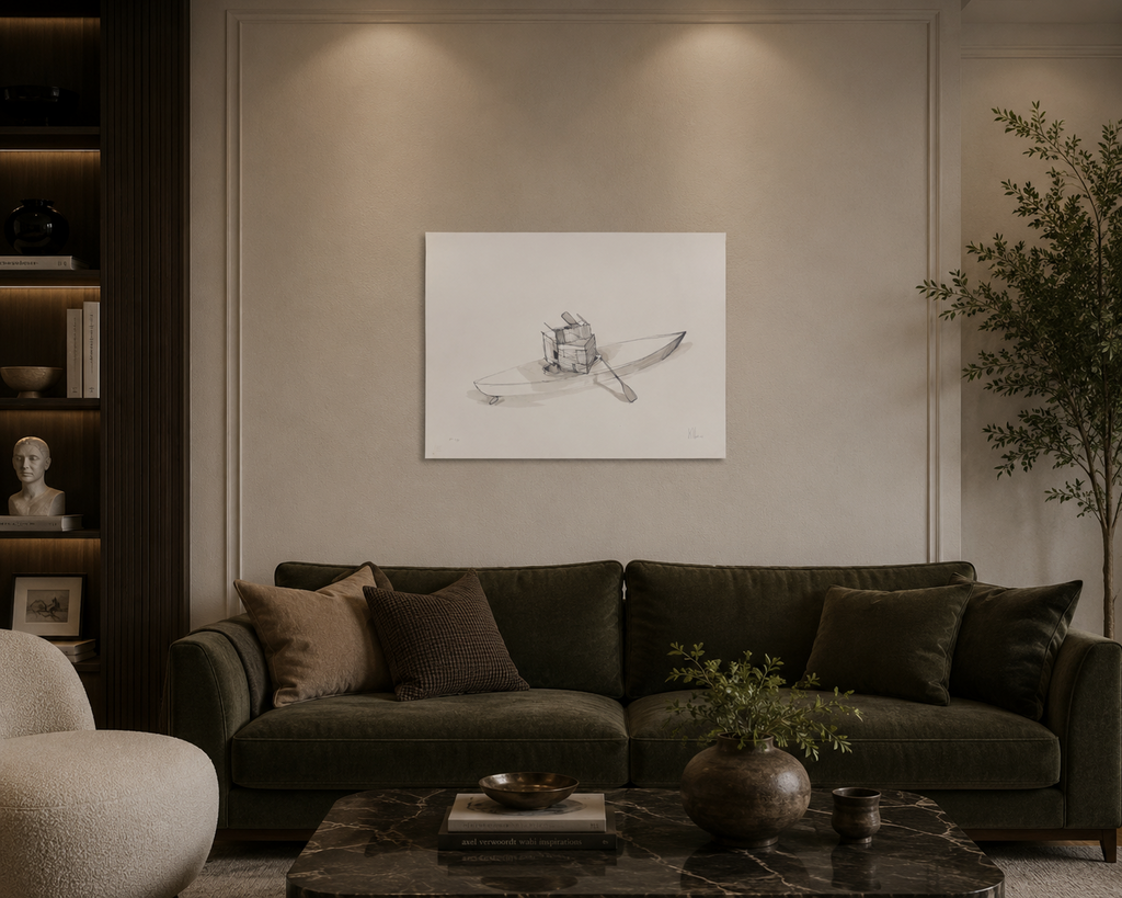 KCHO "Archipelago IV" 2004 P.T. Limited Signed Fine Wall Art Print 50L x 70W cm