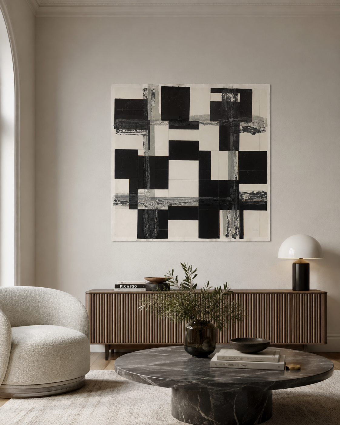 Daniel Lupión Romero "S/T II" /75 1999 Limited Signed Fine Wall Art 71L x 71W cm