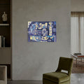 Nelson Villalobo Ferrer "Contratiempo Cubano Con Column" P.T. Signed Wall Art