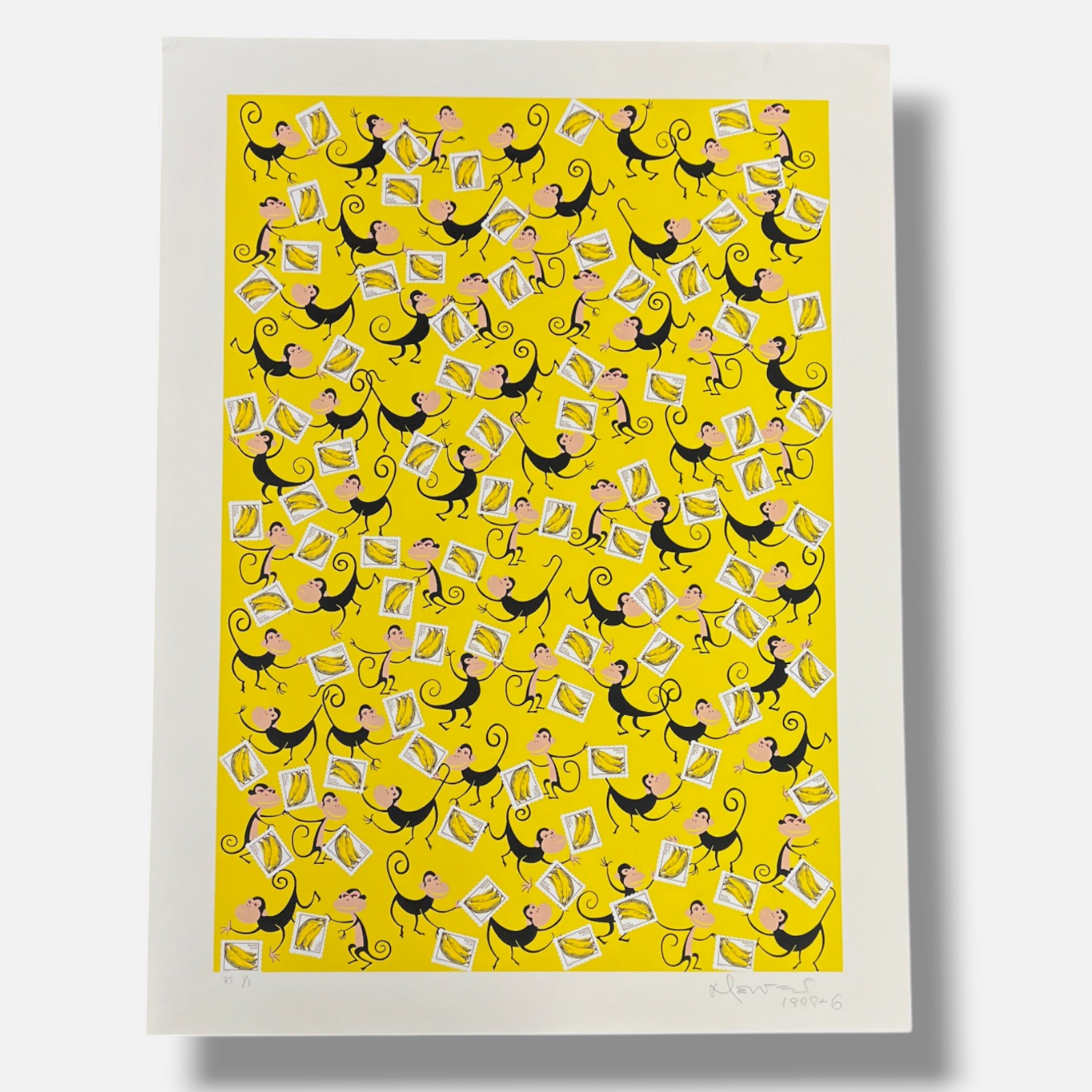 Nelson Leirner "Yes, nos Tenos Bananas" P.T., Fine Wall Art Print | 80 x 60 cm