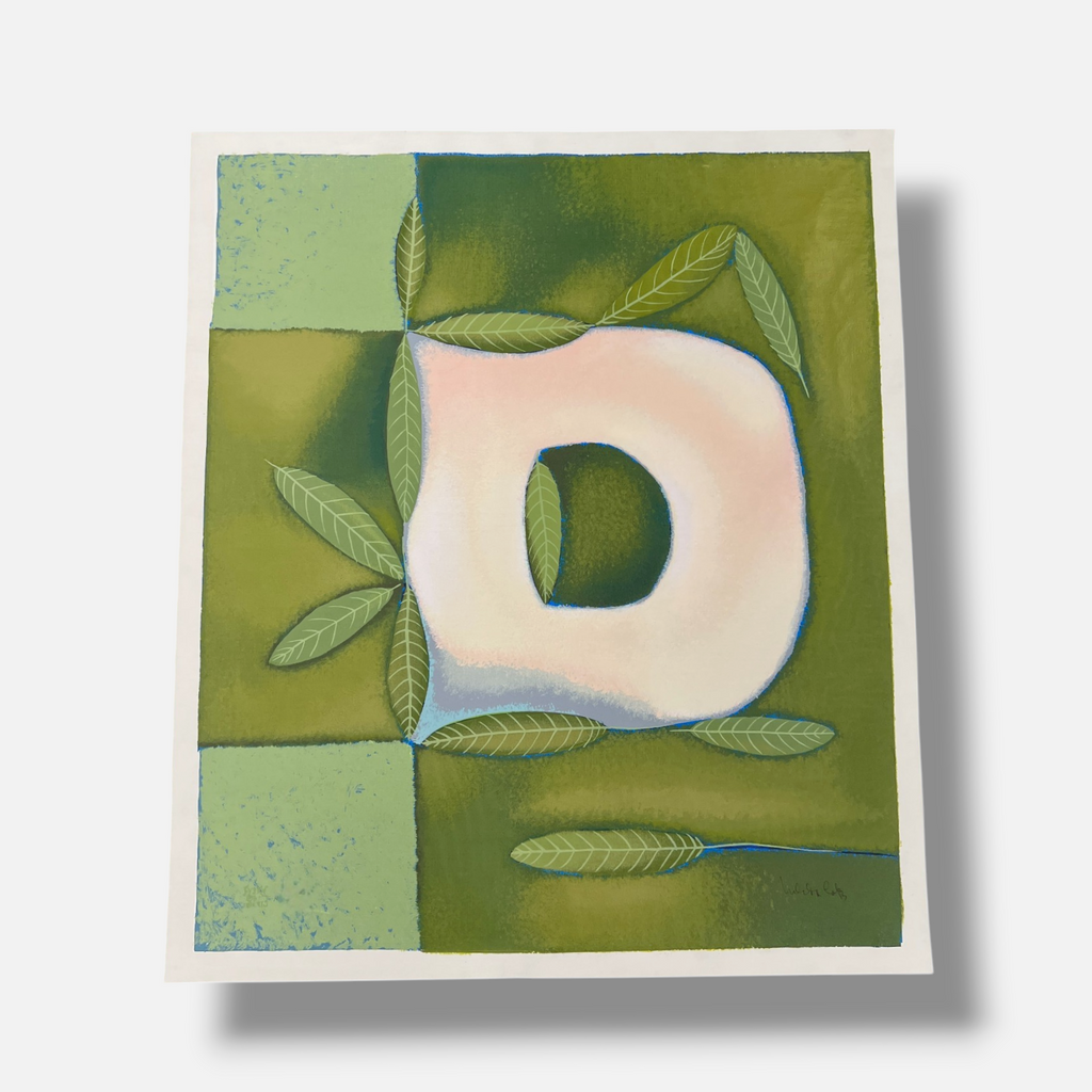 Nélida López Martínez "Las Hojas y La D" P.T. 2004, Limited Signed Wall Art