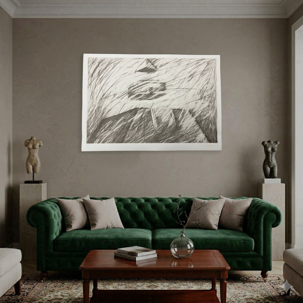 René de la Nuez Robaina "Piramides I" H.C. Limited Signed Wall Art | 100 x 70cm