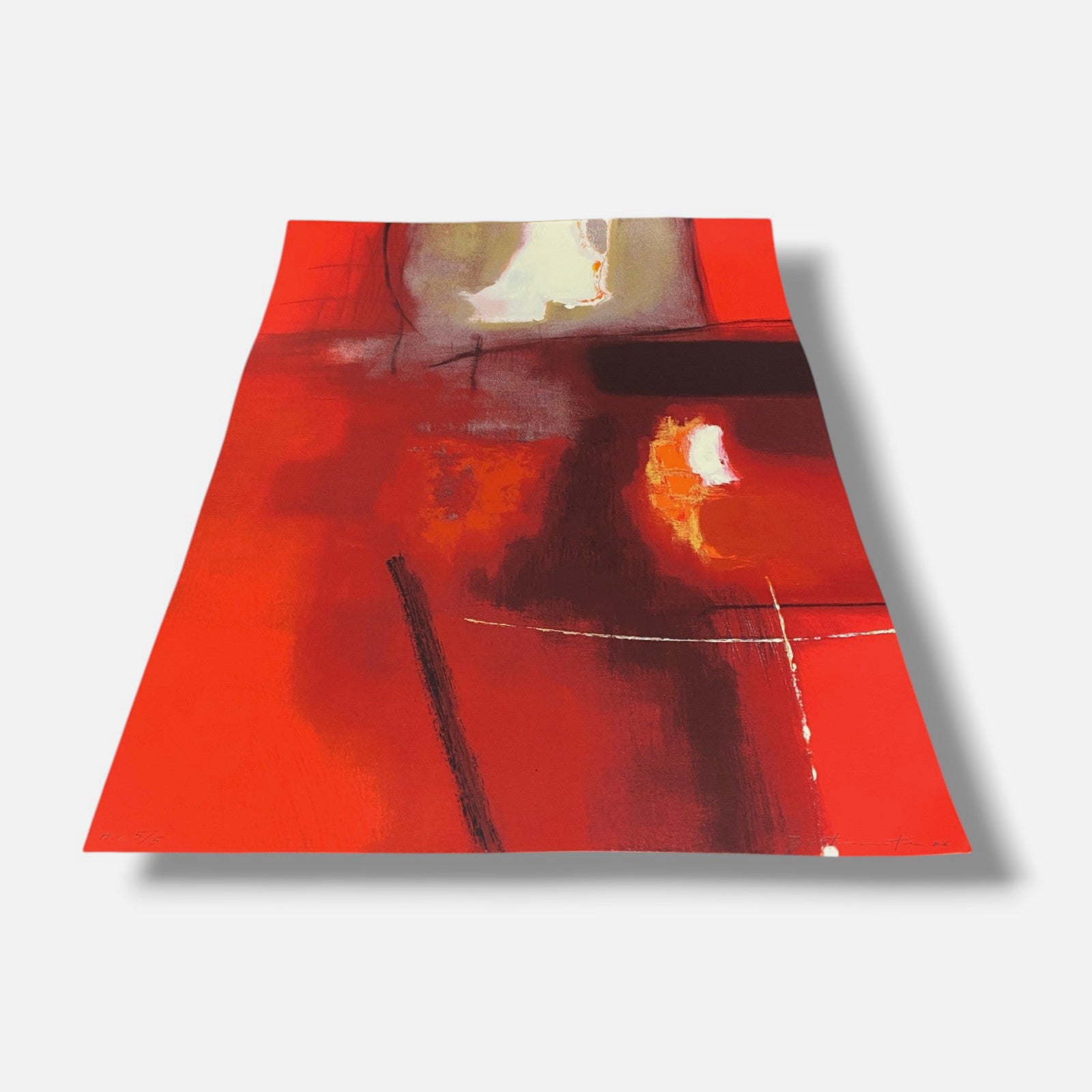 José Luis Bustamante "Imagenes Del Fuego III" H.C. Limited Signed Wall Art Print